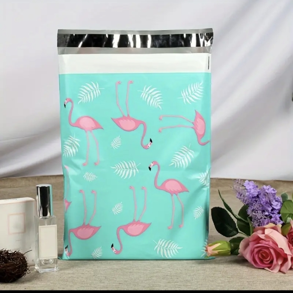 Flamingo 🦩 Poly Mailers 10in X 13in New 5 Pack